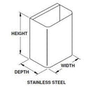 Bradley A05-012000000 Molded Stainless Steel Waste Receptacle 12 gallons for model: 234 (after 1/02)