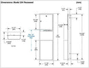 Bradley 234-00 Combination Towel Dispenser/Waste Receptacle, Recessed-Mounted, Stainless Steel - TotalRestroom.com