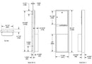 Bradley 234-10 Commercial Paper Towel Dispenser/Waste Receptacle, Semi-Recessed-Mounted, Stainless Steel - TotalRestroom.com