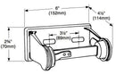 Bradley 5054 Commercial Toilet Paper Dispenser, Recessed-Mounted, Zinc w/ Nickel Finish - TotalRestroom.com