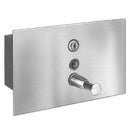 Bradley 6437-00 Commercial Liquid Soap Dispenser, Recessed-Mounted, Manual-Push, Stainless Steel - 32 Oz - TotalRestroom.com
