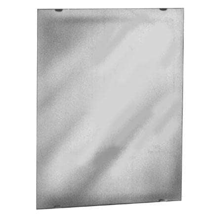 Bradley 747-024360 Commercial Restroom Mirror, Frameless, 24" W x 36" H, Stainless Steel w/ Polished Finish - TotalRestroom.com