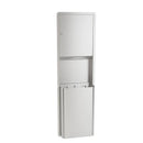 Bradley 234-1135 Commercial Paper Towel Dispenser/Waste Receptacle, Surface-Mounted, Stainless Steel - TotalRestroom.com