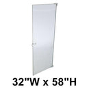 Hadrian (Stainless Steel) Stall Door (32" x 58") Stainless Steel, Includes 601005 Chrome In-Swing Hardware Kit - 510032-900