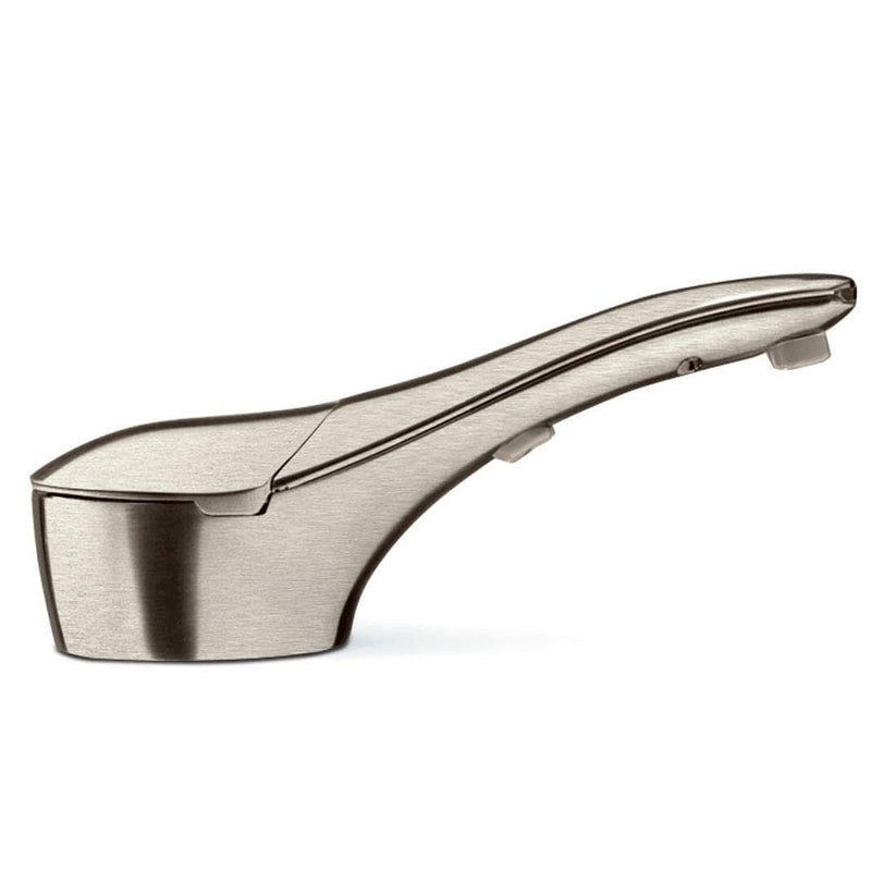 Bobrick B-855 Commercial Liquid Soap Dispenser, Countertop Mounted, Touch-Free, Polished Brass w/ Nickel Finish - 6.75" Spout Length - TotalRestroom.com