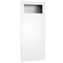 ASI 6474-00 Commercial Restroom Piatto Waste Receptacle, 12 Gallon, Recessed-Mounted, 15-1/4" W x 23" H, 2-1/2" D, Phenolic - TotalRestroom.com