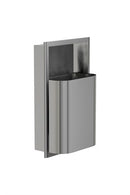 Bradley Elvari Series Waste Receptacles - Recessed, Small Capacity, 8 GAL - 3B1-003400