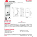 ASI 0464-25 Commercial Restroom Sanitary Napkin/ Tampon Dispenser, 25 Cents, Recessed-Mounted, Stainless Steel