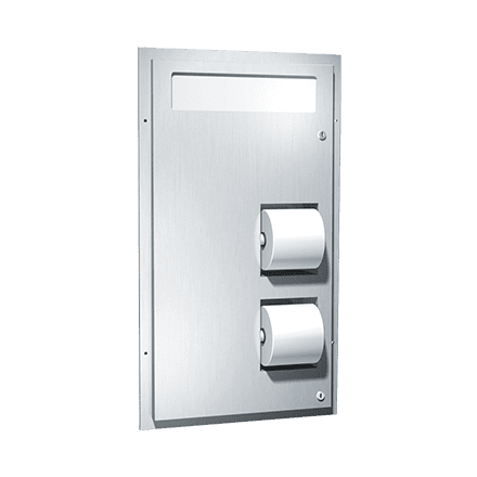 ASI 0484-HC, Commercial Toilet Seat Cover & Paper Dispenser, 15-1/2" W x 28-7/8" H x 5-1/4" D, Stainless Steel