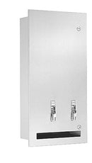 Bradley 4017-114000 Napkin / Tampon Vendor, Surface-Mounted