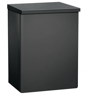 ASI 0852-41 Matte Black Commercial Restroom Sanitary Napkin Disposal, Surface-Mounted, Stainless Steel