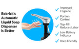 Bobrick B-824 Commercial (Liquid) Soap Dispenser, Countertop Mounted, Touch-Free, Plastic - 6.75