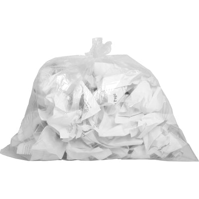 Genuine Joe GJO01010 Clear Trash Can Liners, Small Size, 10 gal Capacity, 23" L x 24" W x 0.60 mil (15 Micron) Thickness, Low-Density, 25/Roll