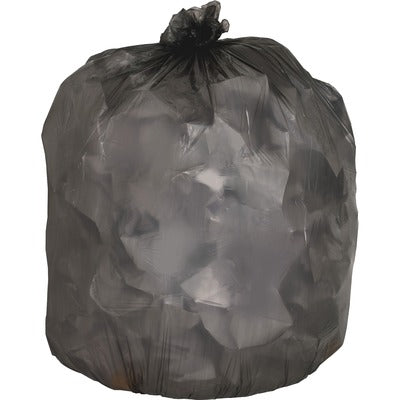 Genuine Joe GJO70419 Economy Linear Low-Density Can Liners, 33 gal Capacity, 39" L x 33" W x 0.45 mil (11 Micron) Thickness, Black, 250/Carton