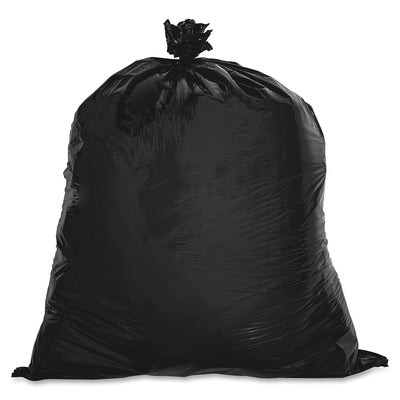Genuine Joe GJO02150 Linear Low-Density Can Liners, Medium Size, 33 gal Capacity, 39" L x 33" W x 0.65 mil (17 Micron) Thickness, Brown, Black, 250/Carton