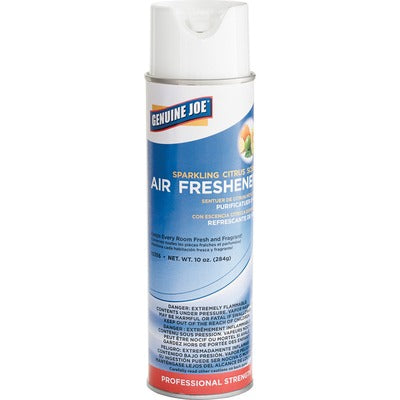 Genuine Joe GJO10356 Sparkling Citrus Air Freshener, Spray, 10 oz