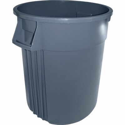 Genuine Joe GJO00246 Gator 55-gallon Container, 55 gal Capacity, Impact Resistant, Crush Resistant, Long Lasting, Spill Resistant, Jam-free, Handle, Gray