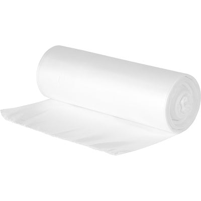 Genuine Joe GJO18407 Heavy-duty Trash Can Liners, 55 gal Capacity, 58" L x 39" W x 2.50 mil (63 Micron) Thickness, Clear, Waste Disposal, Debris, Office Waste, Food Waste