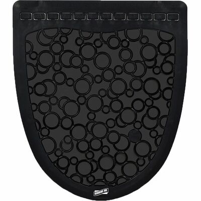 Genuine Joe GJO85201 Deodorizing Urinal Mats, Urinal, Restroom, 18.75" W x 20.380" D, Black, 6/Carton