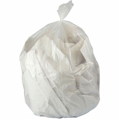 Genuine Joe GJO24320 Linear Low-Density Can Liners, 24" L x 32" W x 0.35 mil (9 Micron) Thickness, Clear, Linear Low-Density Polyethylene (LLDPE), Polyethylene