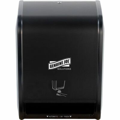 Genuine Joe GJO99704 Solutions Touchless Electronic Towel Dispenser, Black, Touchless, Anti-bacterial
