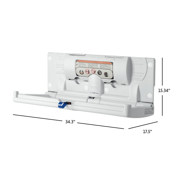 Foundations (The Sova Company) Horizontal Surface Mount (EZ Mount Backer Plate Included), Light Gray - 100-EH-BP, Updated Part Number: 10HS0201