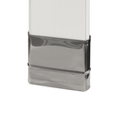 Hadrian 550003-900 Pilaster Shoe 3" Stainless Steel Bathroom Stall Hardware - Pilaster Shoes