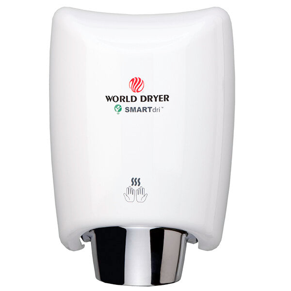 World Dryer SMARTdri(TM) K-974 Hand Dryer, White Aluminum, 110-120V, Updated Part Number: K-974A2