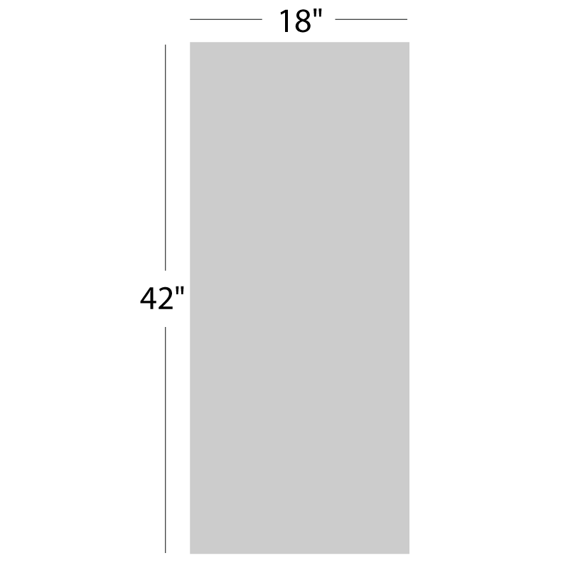 Bradley (Metal) Toilet Partition Urinal Privacy Screen (18"W x 42"H) - T472-18C