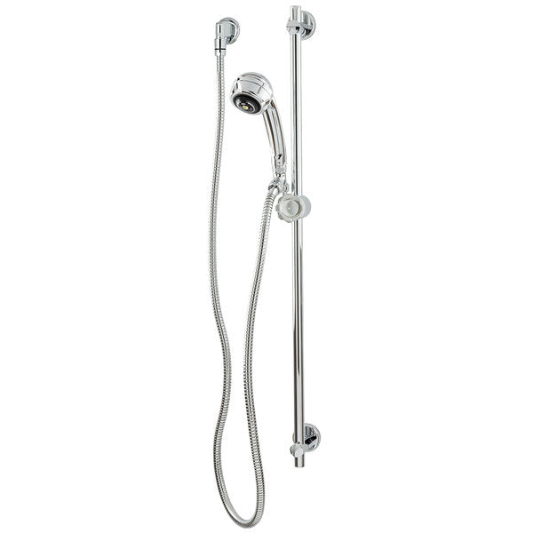 Zurn Z7000-HW13 Temp-Gard Hand/Wall Shower with Supply Elbow, Flange," 60" Hose, and 30" Slide Bar in Chrome