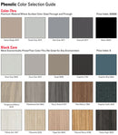 ASI Global phenolic partition color selection guide