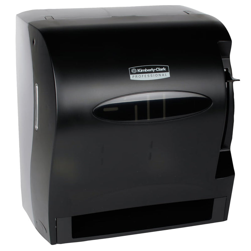 Kimberly-Clark Lev-R-Matic Roll Towel Dispenser, 13 3/10W X 9 4/5D X 13 1/2H, Smoke - KCC09765