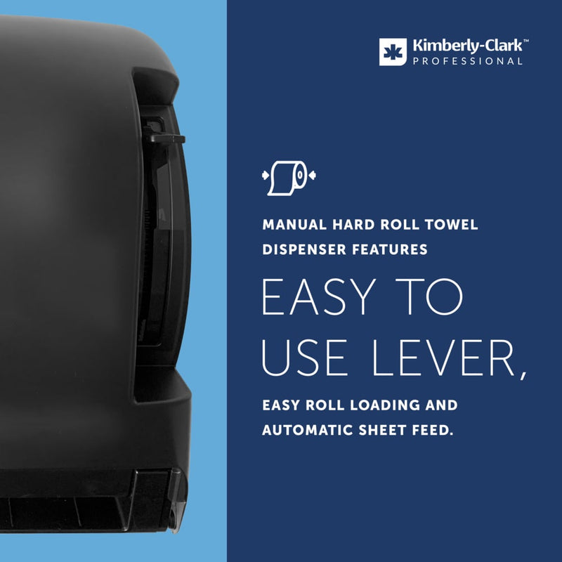 Kimberly-Clark Lev-R-Matic Roll Towel Dispenser, 13 3/10W X 9 4/5D X 13 1/2H, Smoke - KCC09765