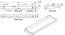ASI 20692-660 Commercial Heavy-Duty Bathroom Shelf, 6" D x 60" L, Roval-Surface-Mounted, Stainless Steel