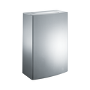 ASI 20826-T Commercial Restroom Waste Receptacle, 12 Gallon, Surface-Mounted, 15-3/4" W x 26" H, 3-15/16" D, Stainless Steel