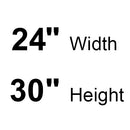 Bobrick B-165-2430 (24 x 30) Channel-Frame Mirror - 24"W x 30"H