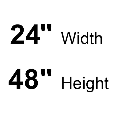 Bobrick 290.MBLK (24 x 48) 2448 290, Welded-Frame Mirrors, Matte Black, 24