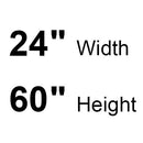 Bobrick B-165-2460 (24 x 60) Channel-Frame Mirror 24" W x 60" H