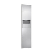 ASI 6467 Combination Commercial Paper Towel Dispenser/Waste Receptacle, Recessed-Mounted, Stainless Steel