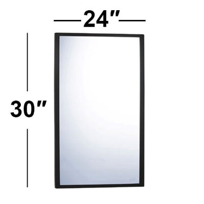 Bobrick 290.MBLK (24 x 30) 290, Welded-Frame Mirrors, Matte Black, 24