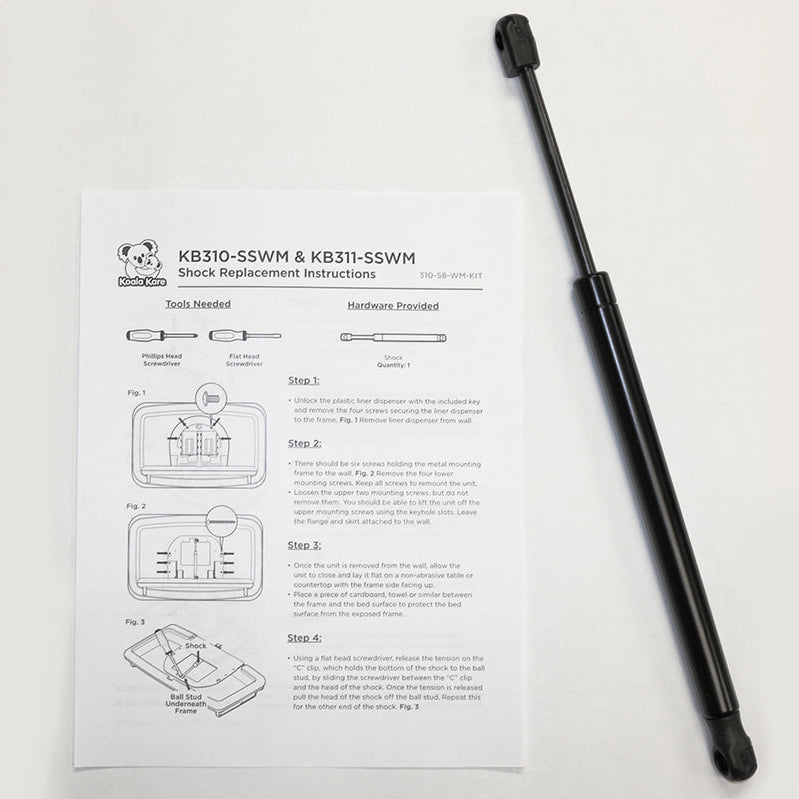 Koala Kare 310-58-RE-Kit Replacement Shock Kit for KB310/311-SSRE