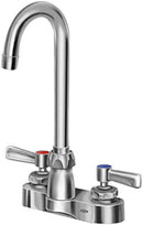 Zurn Z812A1-XL-3F AquaSpec Gooseneck Faucet," 4" Centerset, 3 ½" Spout, 0.5 gpm Vandal-Resistant Pressure-Compensating Spray, Lever Handles