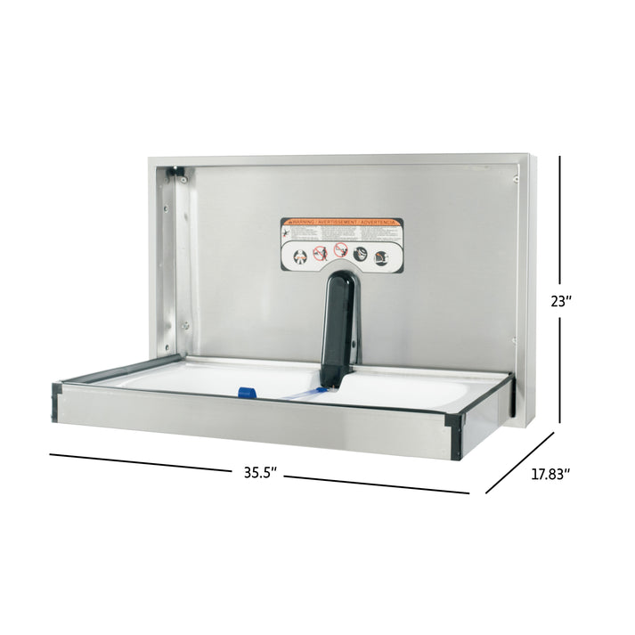 Foundations (The Sova Company) Recessed Full Stainless Steel Changing, Updated Part Number: 35HR0006