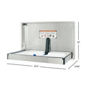 Foundations (The Sova Company) Surface Mount Full Stainless Steel Changing Station - Horizontal Mount, Stainless Steel - 100SS-SM, Updated Part Number: 35HS0006
