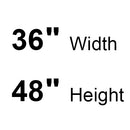 Bradley 781-036480 (36 x 48) Commercial Restroom Mirror, Channel Frame, 36" W x 48" H, Stainless Steel w/ Bright-Polished Finish