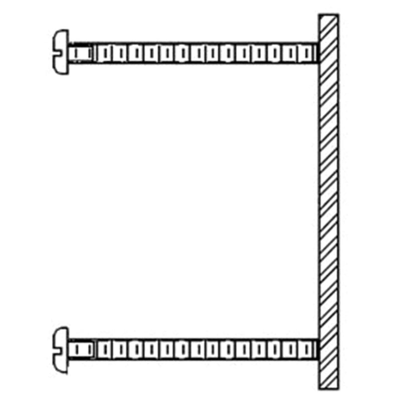 ASI 3932 Kit for Installing thru 1/2" Thick Partitions (1 Per Flange)