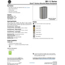 Bradley Elvari Series Waste Receptacles - Surface Mounted, Large Capacity, 18 GAL - 3B1-113600