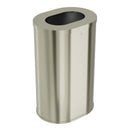 Bradley Elvari Covered Freestanding Waste Receptacle, 21 Gallon, Brushed Nickel - 3B1-113800-BN
