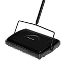 Alpine ALP469-BLK Triple Brush Floor & Carpet Sweeper, Black