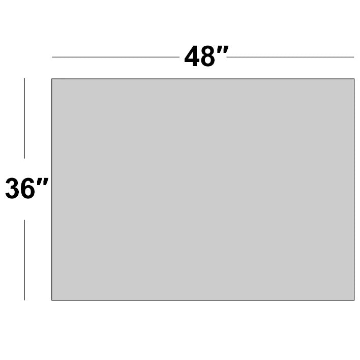Bobrick B-165 4836 (48 x 36) Commercial Restroom Mirror, Channel Frame, 48